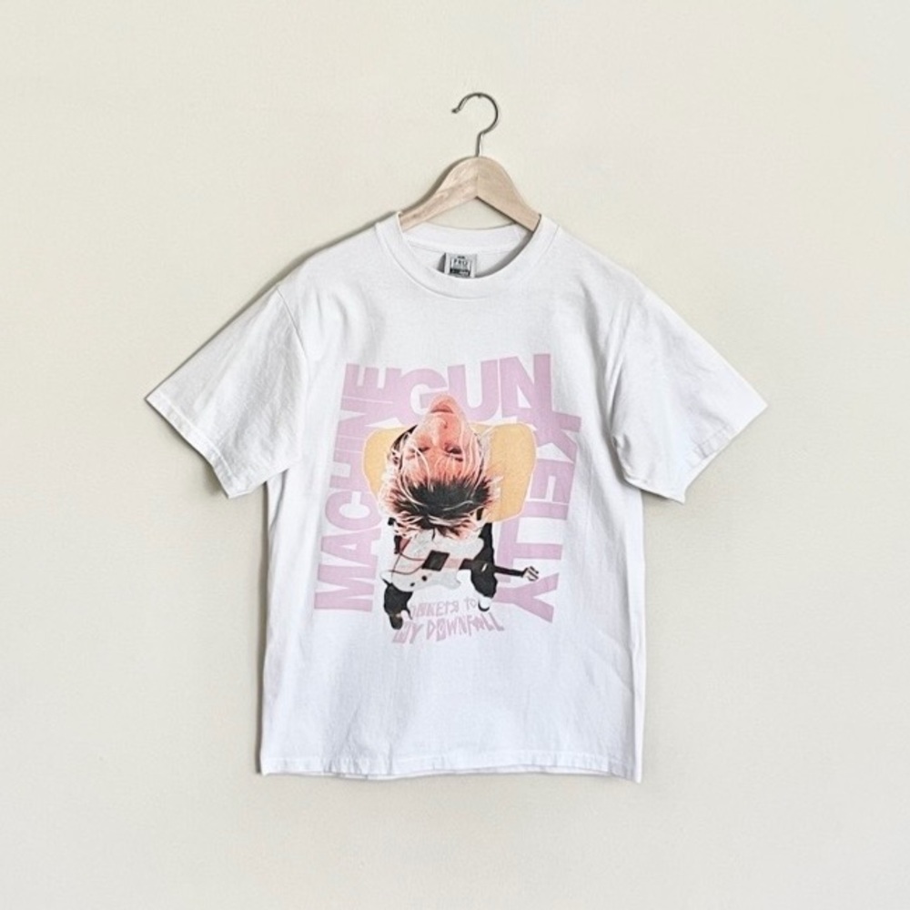 Machine Gun Kelly MGK 2021 Tickets To My Downfall Tour White T Shirt Adult M